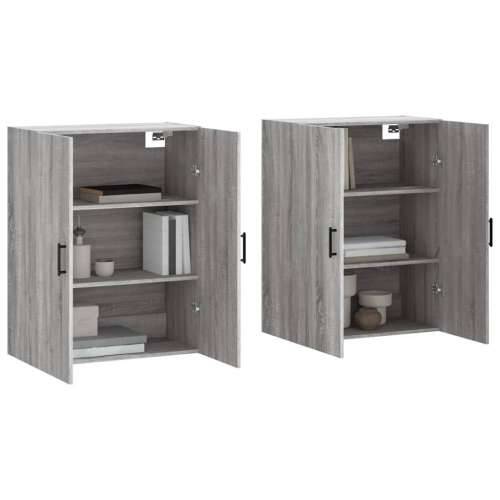 Zidni ormarići 2 kom siva boja hrasta sonome 69,5 x 34 x 90 cm - Sivi hrast sonoma 2 Okrugla crna Cijena