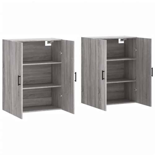 Zidni ormarići 2 kom siva boja hrasta sonome 69,5 x 34 x 90 cm - Sivi hrast sonoma 2 Okrugla crna Cijena