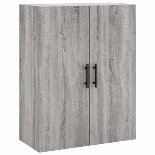 Visoka komoda siva sonome 69,5x34x180 cm od konstruiranog drva - Sivi hrast sonoma 1 2 vrata 2 ladice Cijena