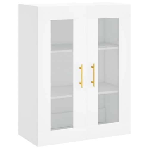 Visoka komoda bijela 69,5x34x180 cm konstruirano drvo Bijela 1 2 drvena vrata Cijena