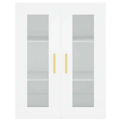 Visoka komoda bijela 69,5x34x180 cm konstruirano drvo Bijela 1 2 drvena vrata Cijena