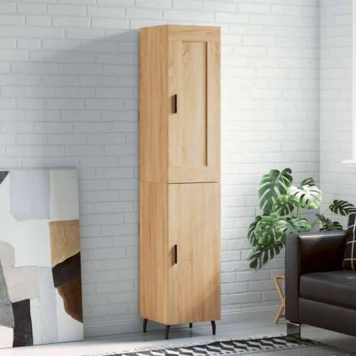 Visoka komoda hrasta sonome 34,5x34x180cm od konstruiranog drva - sonoma hrast 1 1 vrata Cijena