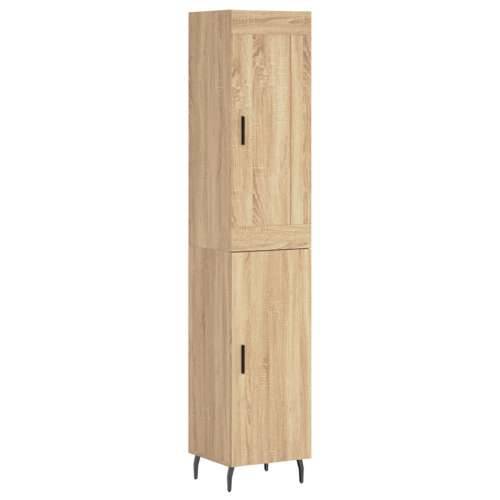 Visoka komoda hrasta sonome 34,5x34x180cm od konstruiranog drva - sonoma hrast 1 1 vrata Cijena
