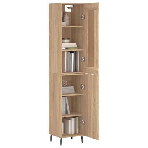 Visoka komoda hrasta sonome 34,5x34x180cm od konstruiranog drva - sonoma hrast 1 1 vrata Cijena