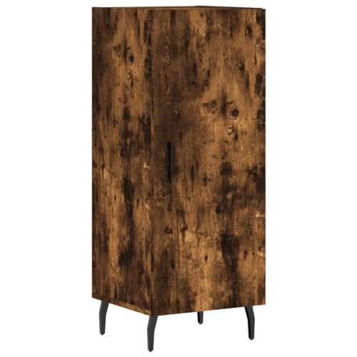 Visoka komoda dimljeni hrast 34,5x34x180cm konstruiranog drva - Dimljeni hrast 1 1 vrata Cijena
