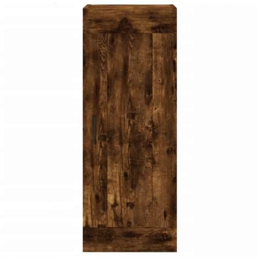 Visoka komoda dimljeni hrast 34,5x34x180cm konstruiranog drva - Dimljeni hrast 1 1 vrata Cijena
