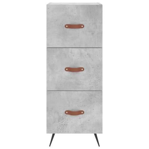 Visoka komoda siva betona 34,5x34x180 cm od konstruiranog drva - Beton siva 1 3 ladice Cijena