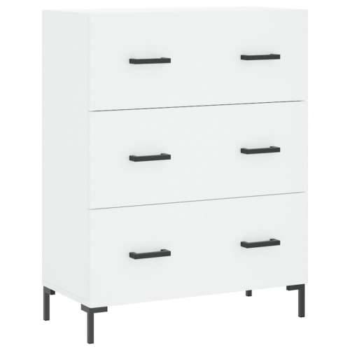 Visoka komoda bijela 69,5x34x180 cm konstruirano drvo - Bijela 1 3 ladice Cijena