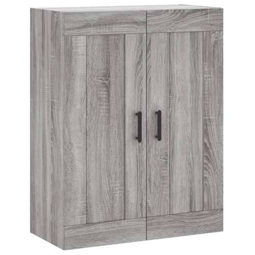 Visoka komoda siva sonome 69,5x34x180 cm od konstruiranog drva - Sivi hrast sonoma 1 1 staklena vrata 3 ladice Cijena