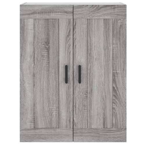 Visoka komoda siva sonome 69,5x34x180 cm od konstruiranog drva - Sivi hrast sonoma 1 1 staklena vrata 3 ladice Cijena