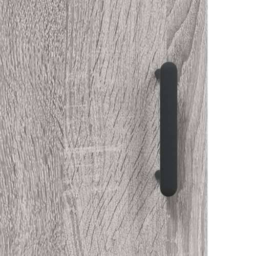 Visoka komoda siva sonome 69,5x34x180 cm od konstruiranog drva - Sivi hrast sonoma 1 1 staklena vrata 3 ladice Cijena