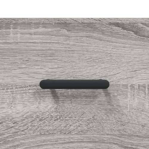 Visoka komoda siva sonome 69,5x34x180 cm od konstruiranog drva - Sivi hrast sonoma 1 1 staklena vrata 3 ladice Cijena