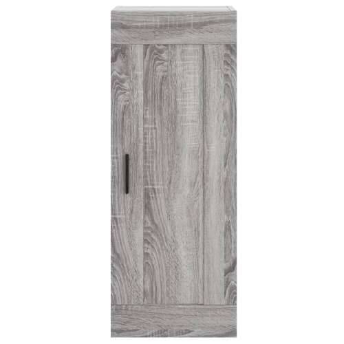 Visoka komoda siva sonome 34,5x34x180 cm od konstruiranog drva - Sivi hrast sonoma 1 1 drvena vrata Cijena