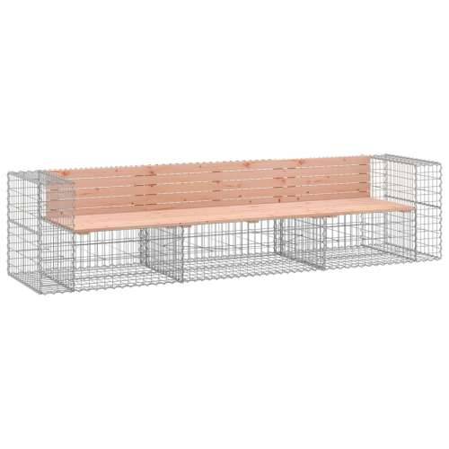 Vrtna klupa s gabionskim dizajnom 287x71x65,5 cm drvo duglazije Prirodni douglas 1 Cijena