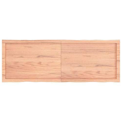 Stolna ploča svjetlosmeđa 140x50x(2-6) cm obrađena hrastovina - Svjetlosmeđa 140 x 50 x 6 cm 1 Cijena