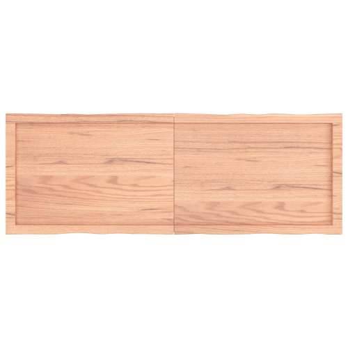 Stolna ploča svjetlosmeđa 140x50x(2-6) cm obrađena hrastovina - Svjetlosmeđa 140 x 50 x 6 cm 1 Cijena