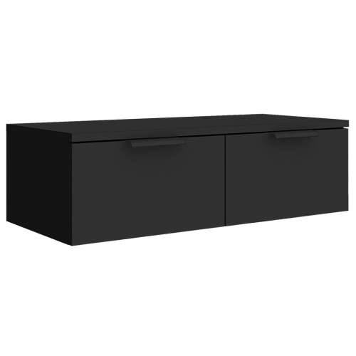 Zidni ormarić crni 68 x 30 x 20 cm od konstruiranog drva - Crna 1 Cijena