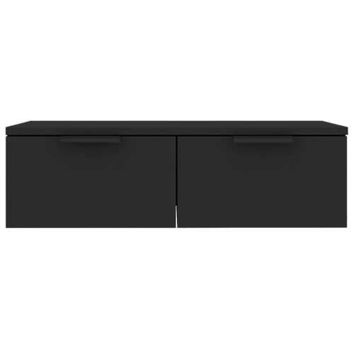 Zidni ormarić crni 68 x 30 x 20 cm od konstruiranog drva - Crna 1 Cijena