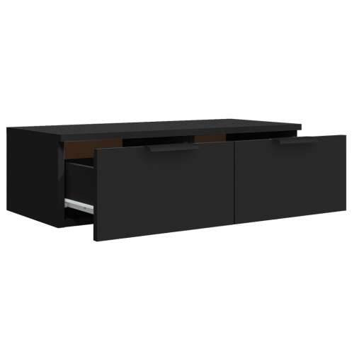 Zidni ormarić crni 68 x 30 x 20 cm od konstruiranog drva - Crna 1 Cijena