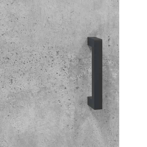 Visoka komoda siva betona 69,5x34x180 cm od konstruiranog drva - Beton siva 1 2 vrata 2 ladice Cijena