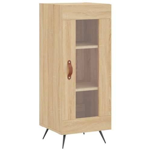 Visoka komoda hrasta sonome 34,5x34x180cm od konstruiranog drva - sonoma hrast 1 1 staklena vrata Cijena