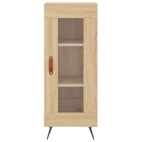 Visoka komoda hrasta sonome 34,5x34x180cm od konstruiranog drva - sonoma hrast 1 1 staklena vrata Cijena