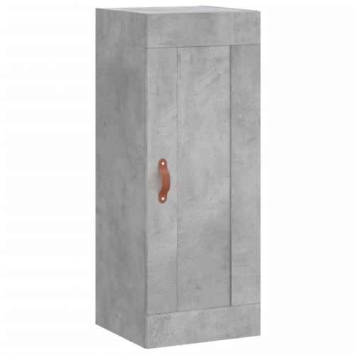Visoka komoda siva betona 34,5x34x180 cm od konstruiranog drva - Beton siva 1 1 drvena vrata Cijena