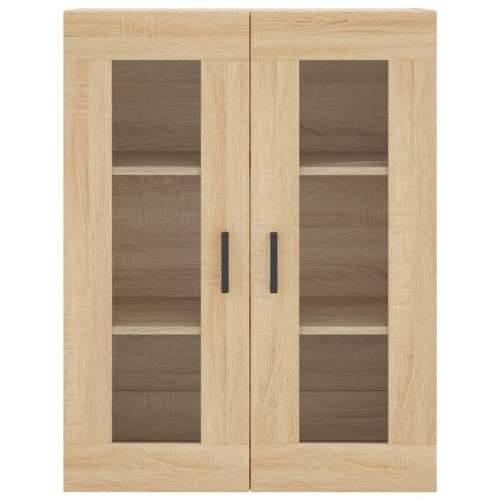 Visoka komoda hrasta sonome 69,5x34x180cm od konstruiranog drva - sonoma hrast 1 2 vrata 2 ladice Cijena