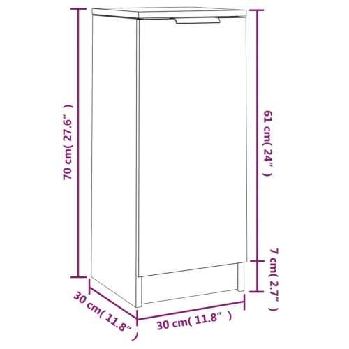 Komode 2 kom crne 30 x 30 x 70 cm od konstruiranog drva Cijena