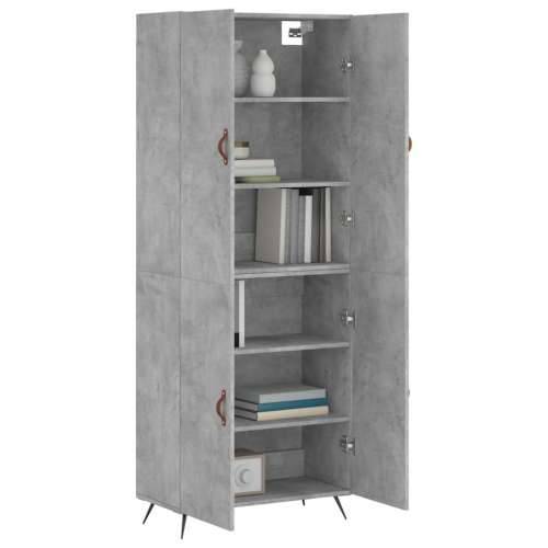 Visoka komoda siva betona 69,5x34x180 cm od konstruiranog drva - Beton siva 1 2 vrata Cijena