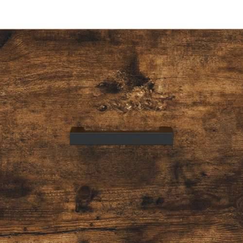 Visoka komoda dimljeni hrast 69,5x34x180 cm konstruiranog drva - Dimljeni hrast 1 2 vrata 2 ladice Cijena