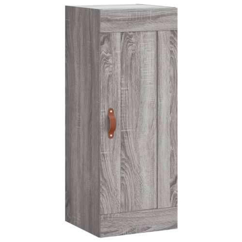 Visoka komoda siva sonome 34,5x34x180 cm od konstruiranog drva - Sivi hrast sonoma 1 1 drvena vrata Cijena