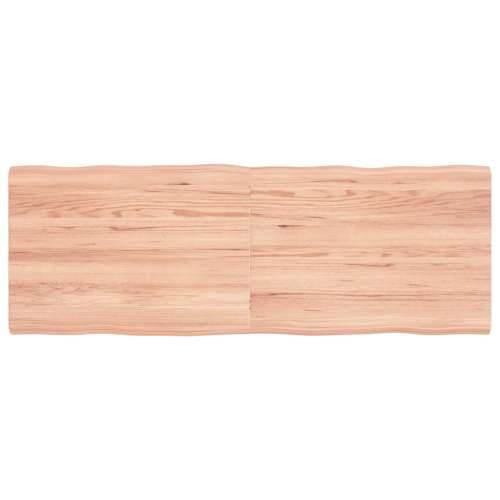 Stolna ploča svjetlosmeđa 140x50x(2-4) cm obrađena hrastovina - Svjetlosmeđa 140 x 50 x 4 cm 1 Cijena