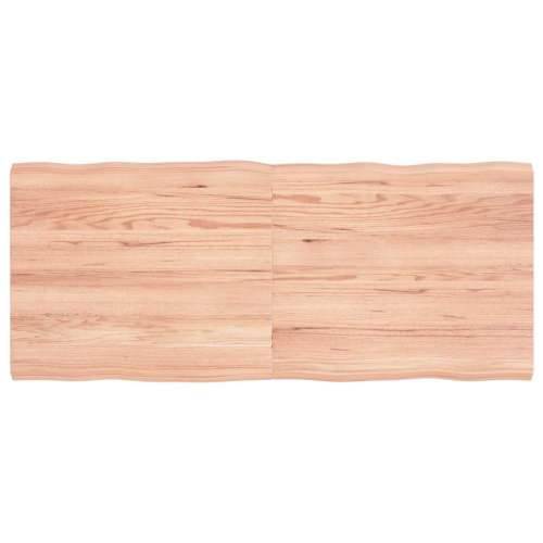 Stolna ploča svjetlosmeđa 140x60x(2-4) cm obrađena hrastovina - Svjetlosmeđa 140 x 60 x 4 cm 1 Cijena