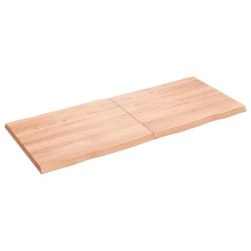 Stolna ploča svjetlosmeđa 140x60x(2-4) cm obrađena hrastovina - Svjetlosmeđa 140 x 60 x 4 cm 1 Cijena