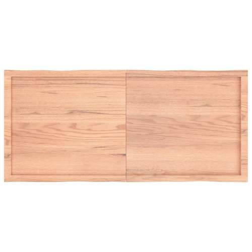 Stolna ploča svjetlosmeđa 140x60x(2-4) cm obrađena hrastovina - Svjetlosmeđa 140 x 60 x 4 cm 1 Cijena