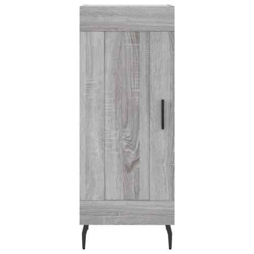 Visoka komoda siva sonome 34,5x34x180 cm od konstruiranog drva - Sivi hrast sonoma 1 1 drvena vrata Cijena
