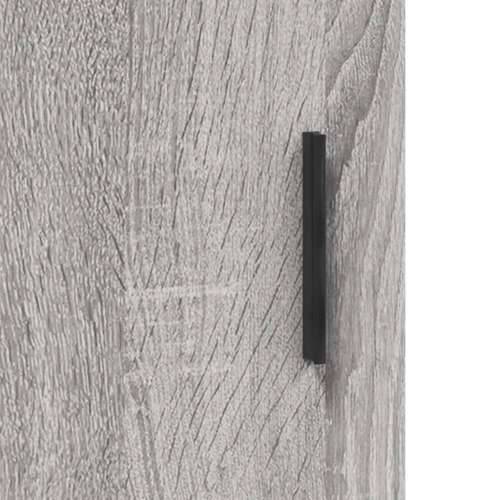 Visoka komoda siva sonome 34,5x34x180 cm od konstruiranog drva - Sivi hrast sonoma 1 1 drvena vrata Cijena
