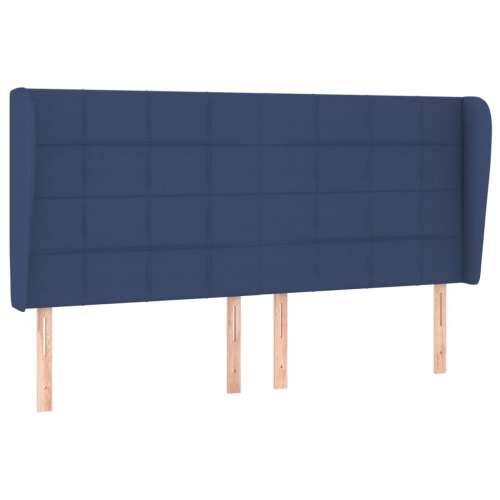 Krevet s oprugama i madracem plavi 180x200 cm od tkanine - Plava 180 x 200 cm Blok s kvadratima Cijena