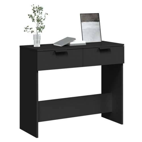 Konzolni stol crni 90 x 36 x 75 cm od konstruiranog drva - Crna 1 Cijena