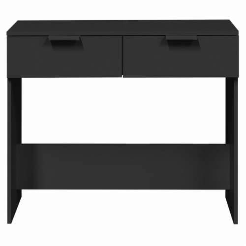 Konzolni stol crni 90 x 36 x 75 cm od konstruiranog drva - Crna 1 Cijena