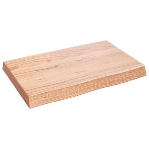 Stolna ploča svjetlosmeđa 60x40x(2-6) cm obrađena hrastovina - Svjetlosmeđa 60 x 40 x 6 cm 1 Cijena