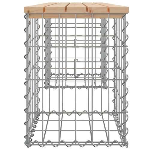 Vrtna klupa s gabionskim dizajnom 103x31x42 cm masivna borovina - Prirodna boja bora 103 x 31 x 42 cm 1 Cijena