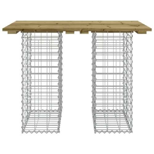 Vrtna klupa s gabionskim dizajnom 100 x 70 x 72 cm od borovine Tamno smeđa 70 x 100 x 72 cm 1 Cijena