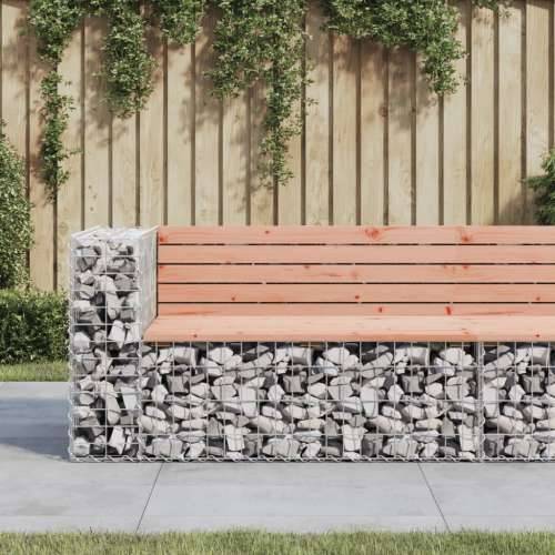 Vrtna klupa s gabionskim dizajnom 122x71x65,5 cm drvo duglazije Prirodni douglas 122 x 71 x 65.5 cm 1 Cijena