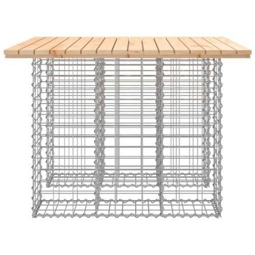 Vrtna klupa s gabionskim dizajnom 100x102x72cm masivna borovina Prirodna boja bora 102 x 100 x 72 cm 1 Cijena