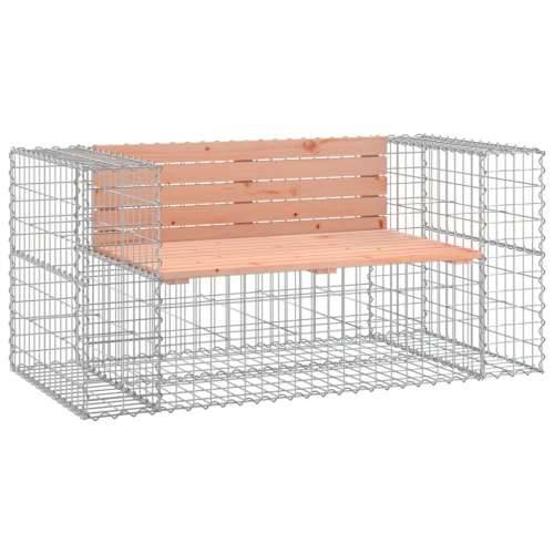 Vrtna klupa s gabionskim dizajnom 143x71x65,5 cm drvo duglazije Prirodni douglas 143 x 71 x 65.5 cm 1 Cijena