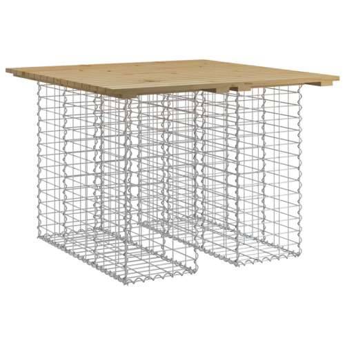 Vrtna klupa s gabionskim dizajnom 100 x 102 x 72 cm od borovine - Tamno smeđa 100 x 102 x 72 cm 1 Cijena