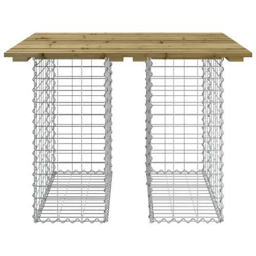 Vrtna klupa s gabionskim dizajnom 100 x 102 x 72 cm od borovine - Tamno smeđa 100 x 102 x 72 cm 1 Cijena