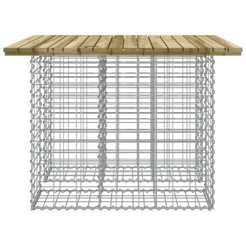 Vrtna klupa s gabionskim dizajnom 100 x 102 x 72 cm od borovine - Tamno smeđa 100 x 102 x 72 cm 1 Cijena